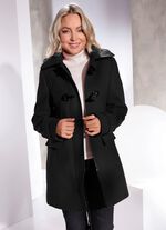 Jacke mit Knebelverschl&uuml;ssen SCHWARZ