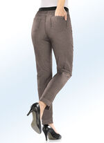 Superbequeme Power-Stretch-Jeans mit spezieller Bundverarbeitung TAUPE