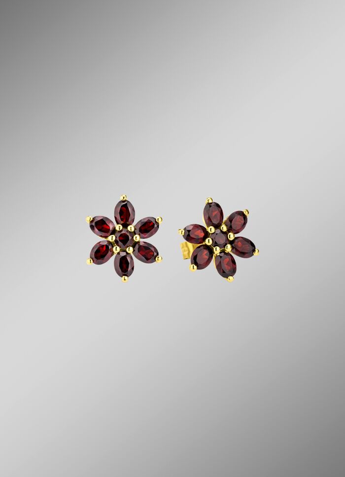 Ohrstecker mit echt Granat 