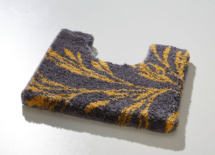 Badgarnitur mit rutschhemmender Latexierung GRAU