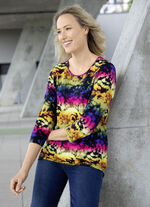 Angesagtes Shirt mit 3/4-langen Ärmeln 