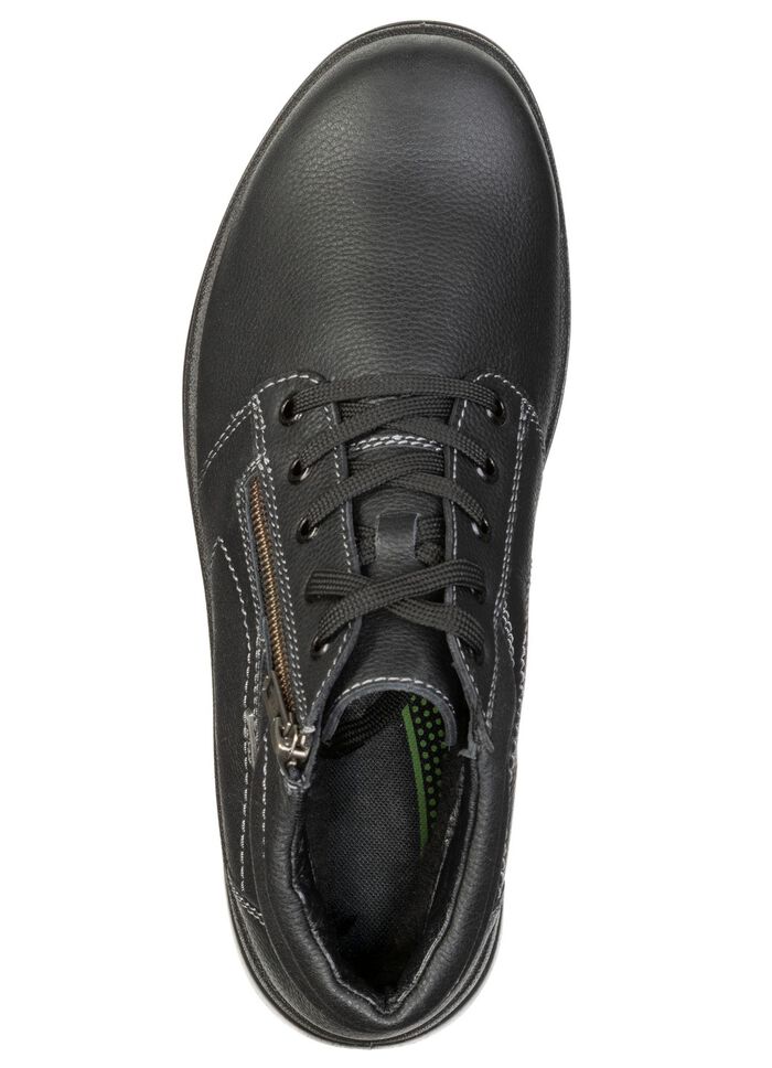 GINO GALANTE, gef&uuml;tterte Herren-Boots, Winterschuhe, Weite H, mit Rei&szlig;verschluss SCHWARZ