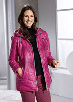 Jacke mit Reißverschlusstaschen PINK