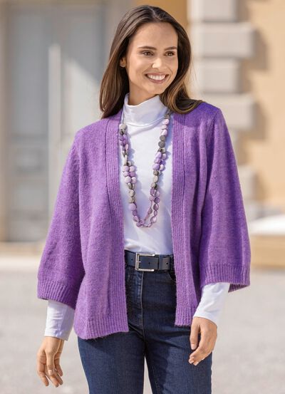 Strickjacke mit Alpaka 