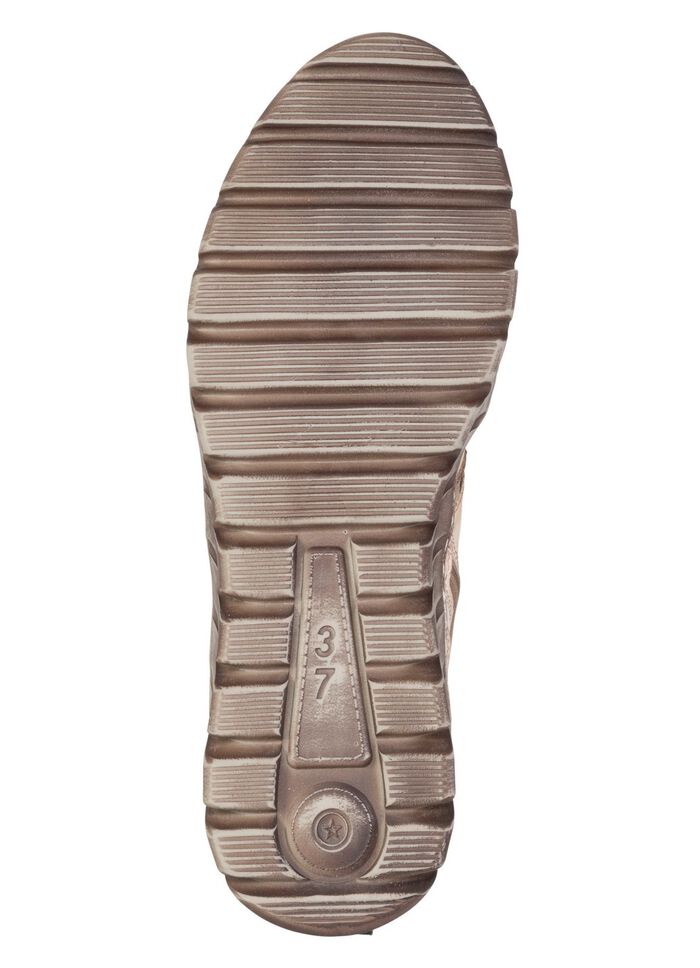 Gemini, trendige Damen-Stiefeletten, Winterschuhe, Weite G, mit herausnehmbarem Fu&szlig;bett HELLBEIGE