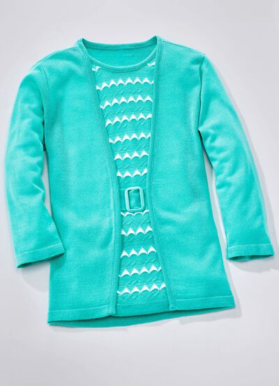 Pullover in Twinset-Optik 