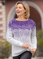 Pullover mit Alpaka und Glitzer 