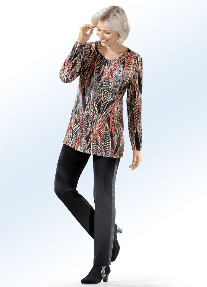 Hose mit Galon-Streifen 