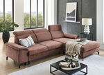 Polsterecke mit Bettfunktion und Bettkasten BRAUN