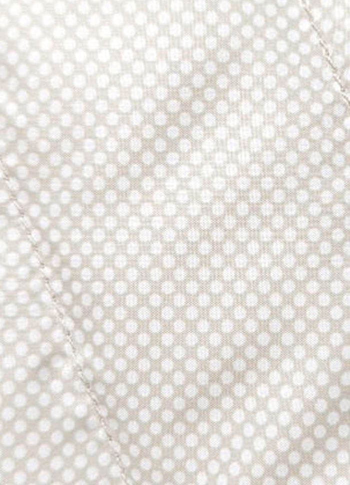 Kurzjacke mit apartem Minimaldessin BEIGE-WEISS