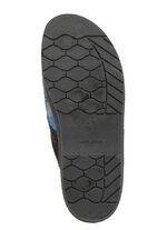 Pantoffel aus kariertem Textilmaterial 