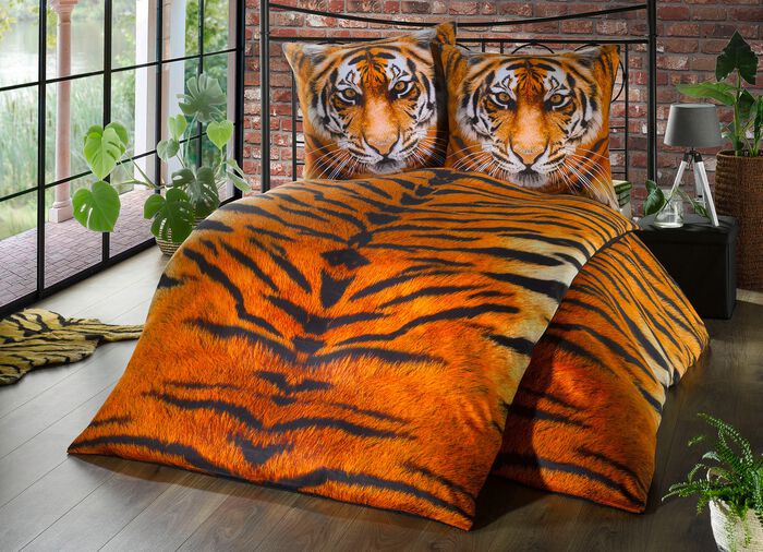 Bettw&auml;sche-Garnitur mit detailgetreuen Motiv 