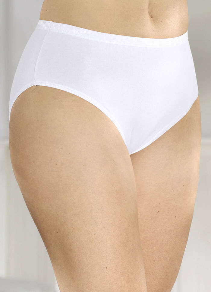 Fünferpack sportive Slips  WEISS