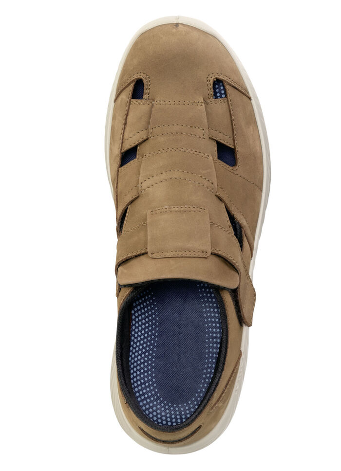 GINO GALANTE, bequeme Herren-Slipper, Weite H, mit herausnehmbarem Fußbett COGNAC