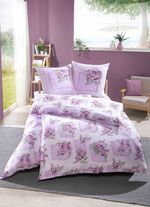 Beidseitig bedruckte Bettw&auml;sche-Garnitur aus dem Hause Dobnig 