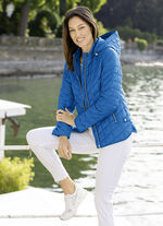 Jacke mit Reißverschlusstaschen AZURBLAU