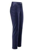 Edeljeans mit Stickerei in 7/8-Länge DUNKELBLAU