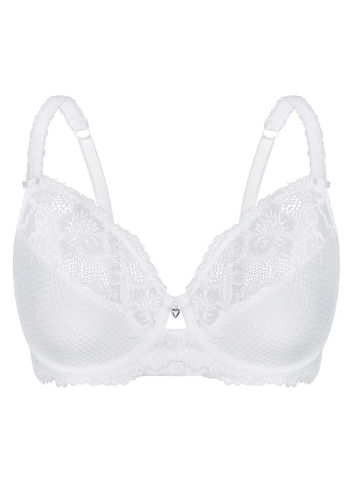 Sassa Bügel-BH mit elastischer Spitze WEISS
