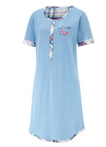 Zweierpack Nachthemden aus nachhaltigem Baumwollanbau mit Knopfleiste