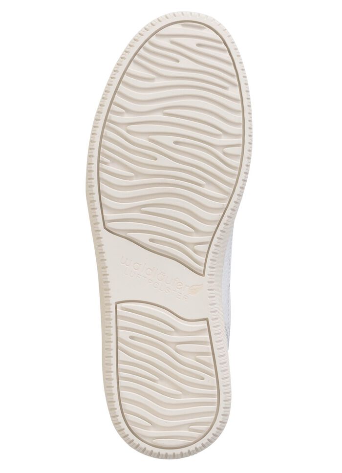 Waldl&auml;ufer Schn&uuml;rschuh aus genarbtem Nappaleder NATURWEISS