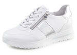 ELENA EDEN Sneaker aus Nappaleder WEISS-SILBER