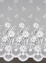 Blumenfenster-Store mit Automatikfaltenband 1:3 