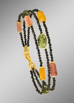 3-reihiges Armband mit echt Aventurin 