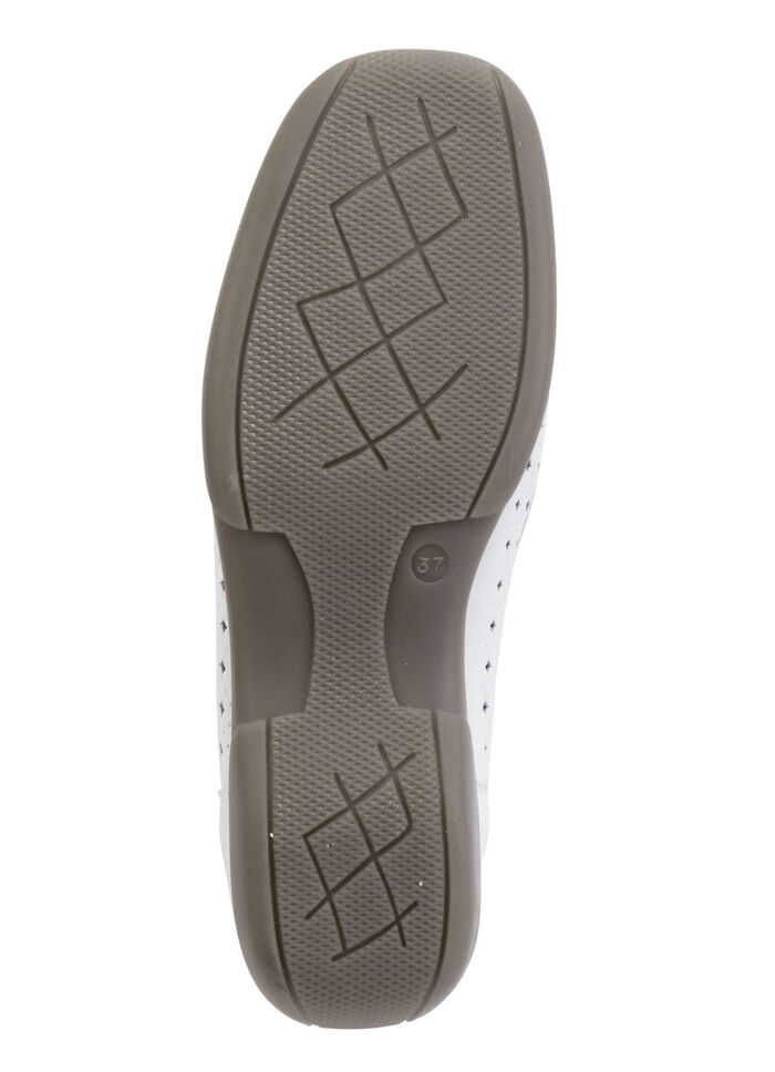ELENA EDEN, sommerliche Damen-Slipper, Weite H, mit herausnehmbarem Fußbett WEISS