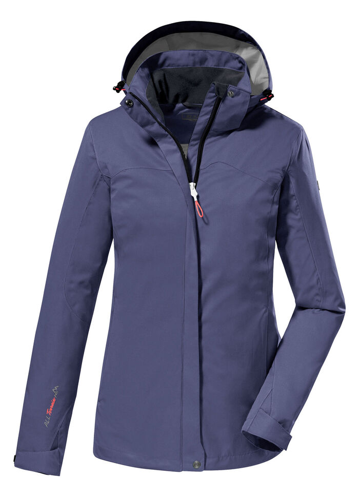 Wasser- und winddichte Damen-Funktionsjacke DUNKELBLAU