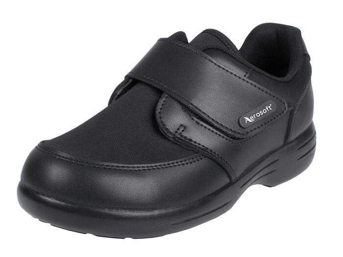 Damen-/Herren-Klettschuh in Weite H f&uuml;r den kr&auml;ftigen Fu&szlig; SCHWARZ