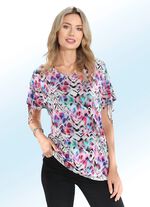 Shirt mit Schlitz und Bindeband 