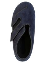 Bequeme Damen-Klettschuhe, Weite H, mit herausnehmbarem Fu&szlig;bett SCHWARZ