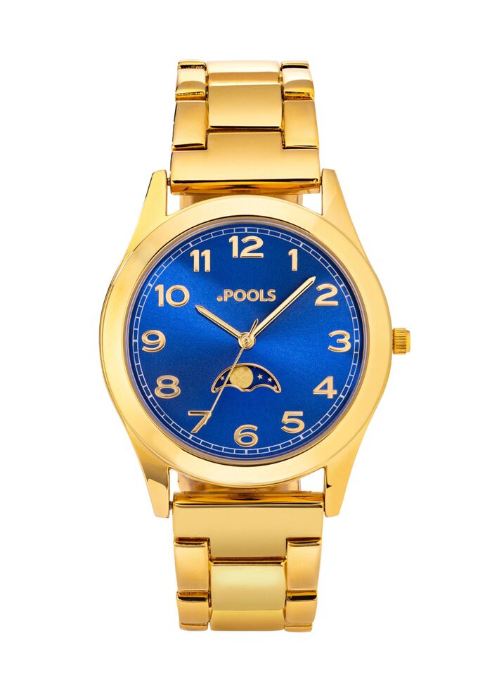 Quartz-Partneruhr von Pools mit Mondphasen 