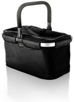 Genius Premium-Einkaufskorb aus Aluminium SCHWARZ