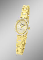 Prestige-Quartz-Damenuhr aus Gold 