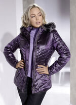 Jacke in 2 Farben AUBERGINE