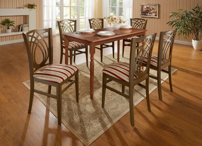 Esstische mit gedrechselten Beinen NUSSBAUM