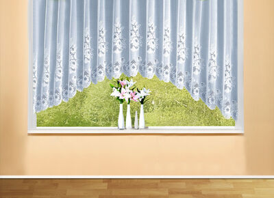 Aparter C-Bogen-Store mit Floral-Dessin 