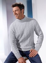 Rollkragenpullover in 5 Farben GRAU