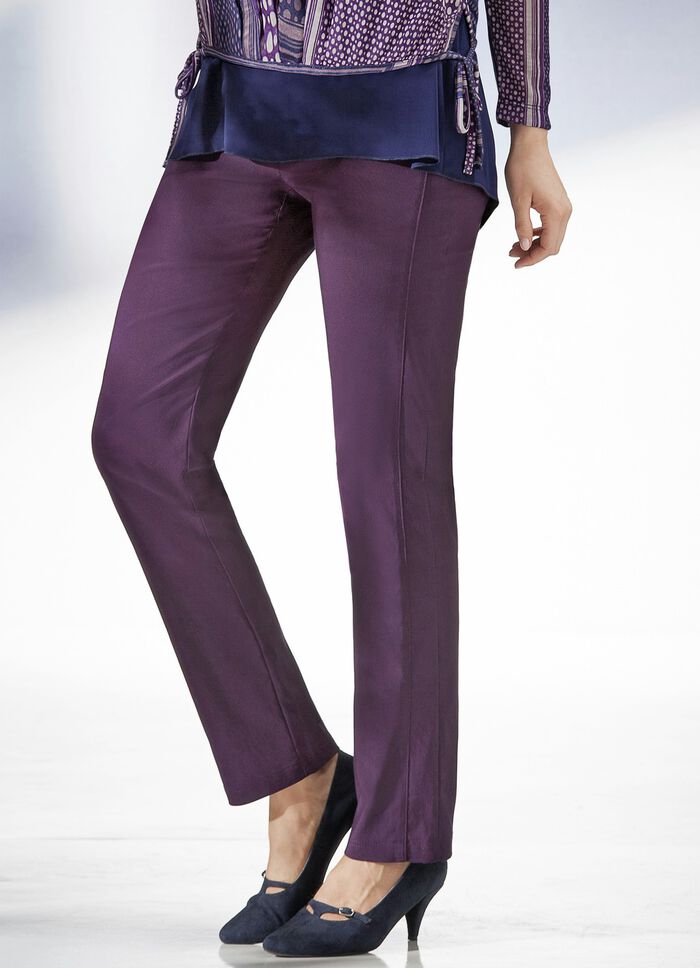 Hochelastische Hose in 13 Farben PFLAUME