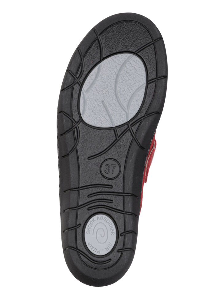 ELENA EDEN, klassiche Damen-Clogs, Weite H, mit herausnehmbarem Fußbett ROT