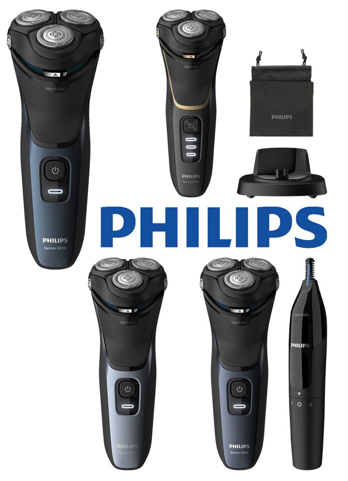 Philips Shaver Series 3000 SCHWARZ/BLAU