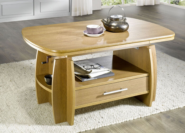 Couchtisch mit Schublade EICHE