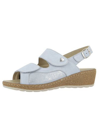 Klett-Sandalette aus Echtleder 