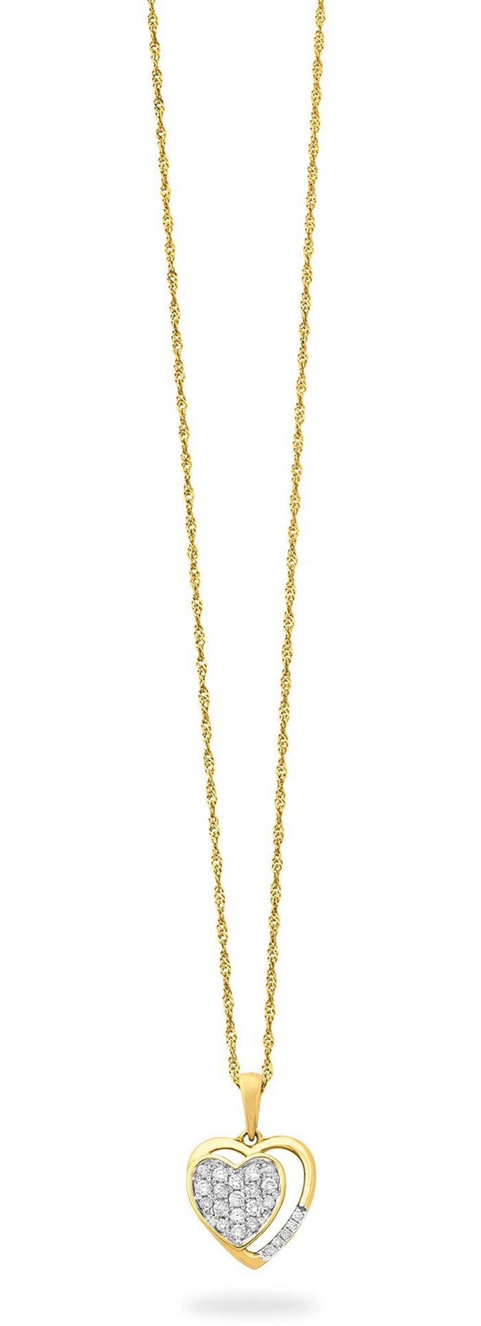 Funkelnder Herz Anh&auml;nger 