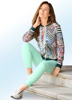 Blusenjacke mit Inkjet-Druck 