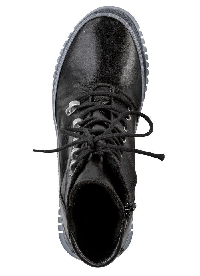 Gemini Schn&uuml;r-Bootie aus weichem Rind-Nappaleder 