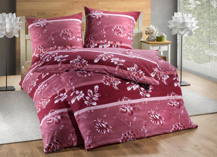 Feinbiber Bettw&auml;sche-Garnitur 