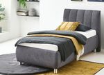 Traumhaft bequemes Polsterbett ANTHRAZIT