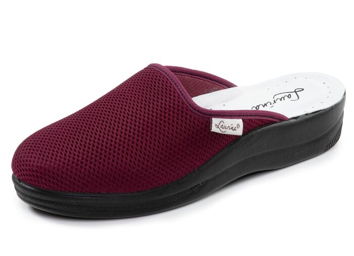 Laurina, Zweierpack, klassische Damen-Hausschuhe, Weite G, aus Mesh-Material 